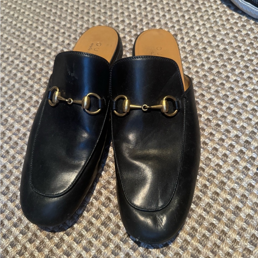 Men’s Gucci leather mules size 10